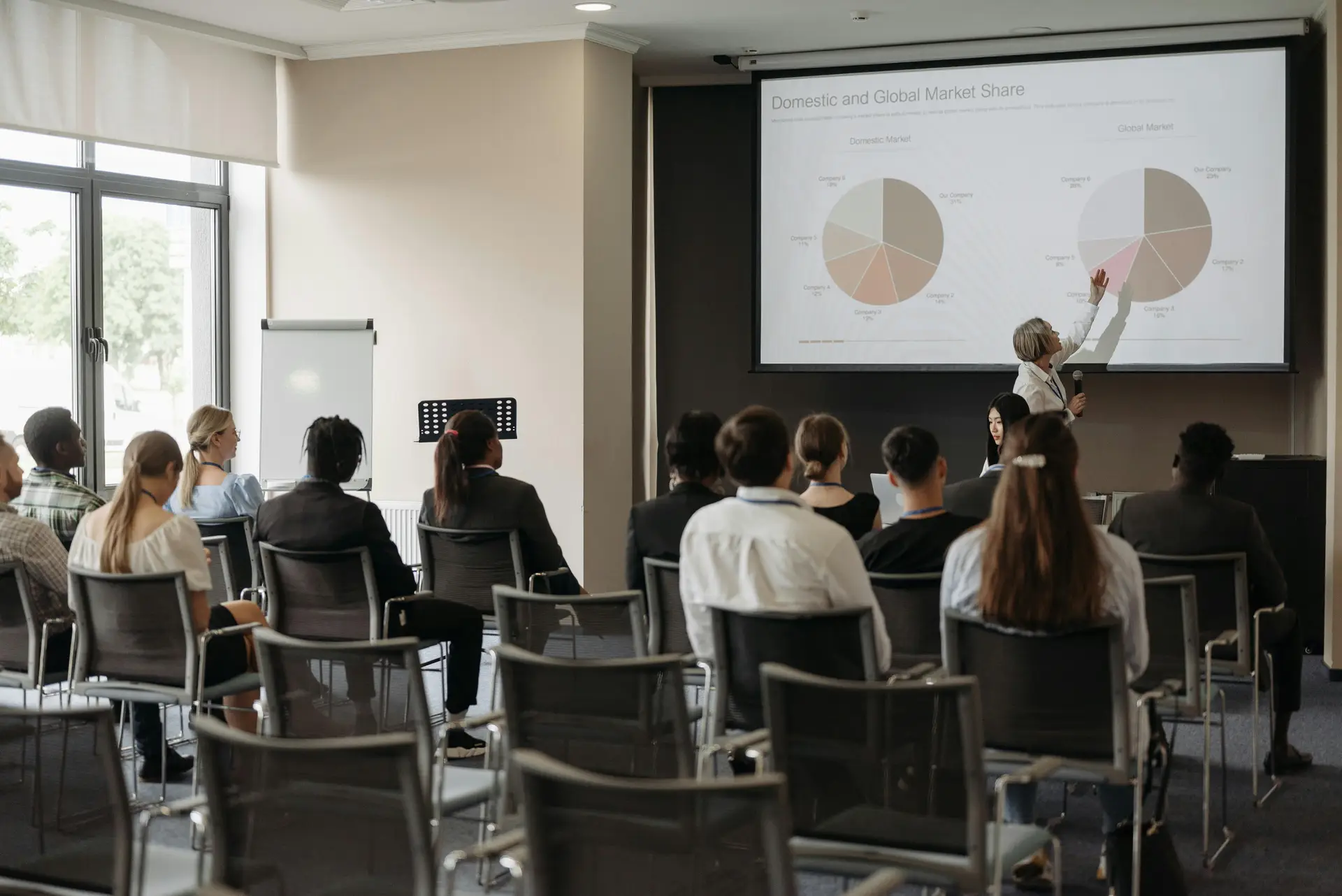 Employees engaged in a corporate training session focused on workforce upskilling and reskilling.